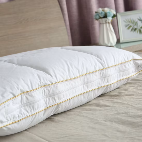 높은 수준의 럭셔리 편안한 큰 격자 무늬 메모리 섬유 베개