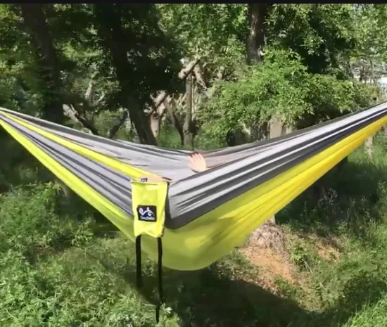 술과 피쉬테일 장착 스트랩 뜨개질 캠핑 더블 야외 해먹